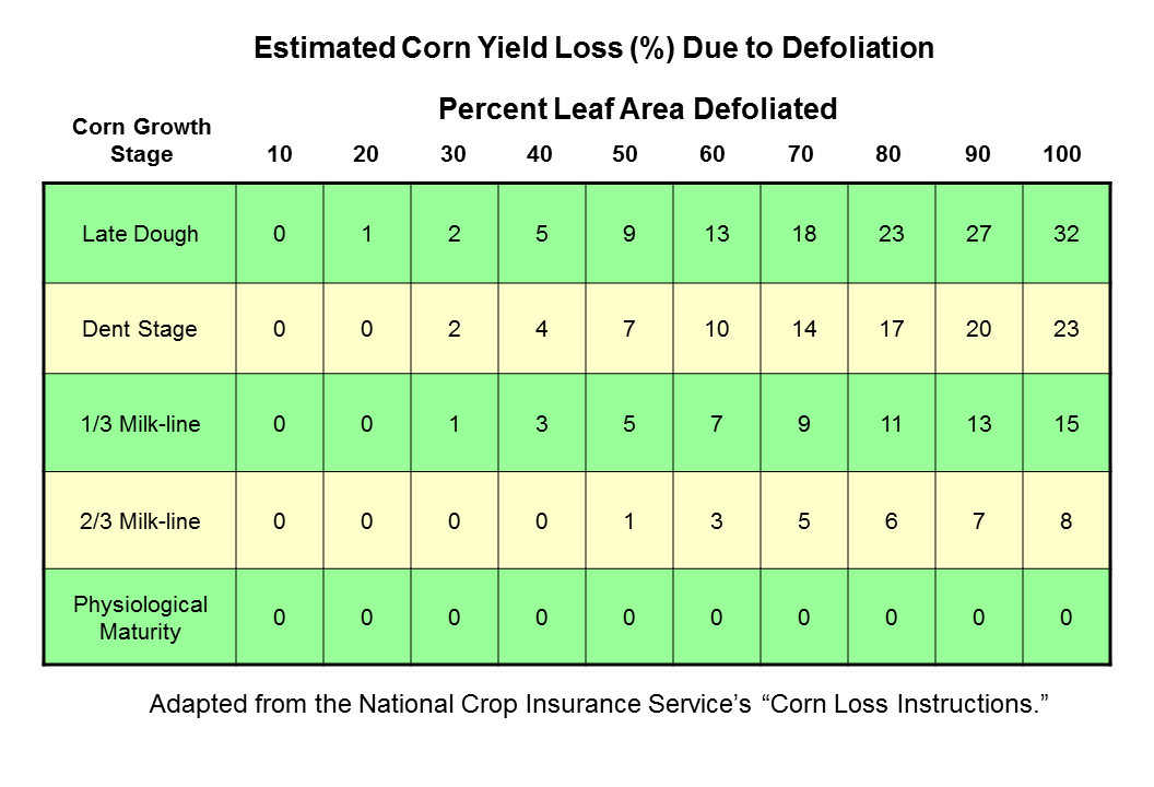 Corn Yield Chart