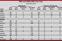 Pheromone Trap Counts, June 28, 2013