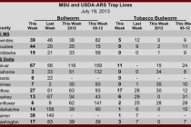 Pheromone Trap Counts, July 19, 2013