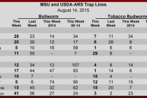 Pheromone Trap Counts, August 14, 2015