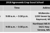 Reminder: 2018 Agronomic Scout School Dates