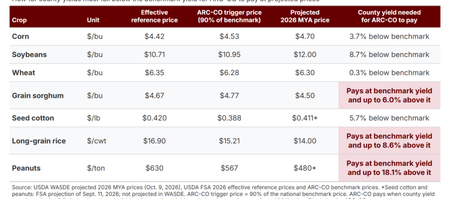 ARC or PLC for 2026? Prices Point Different Directions by Crop